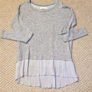 Abercrombie & Fitch gray layered sparkly sweater